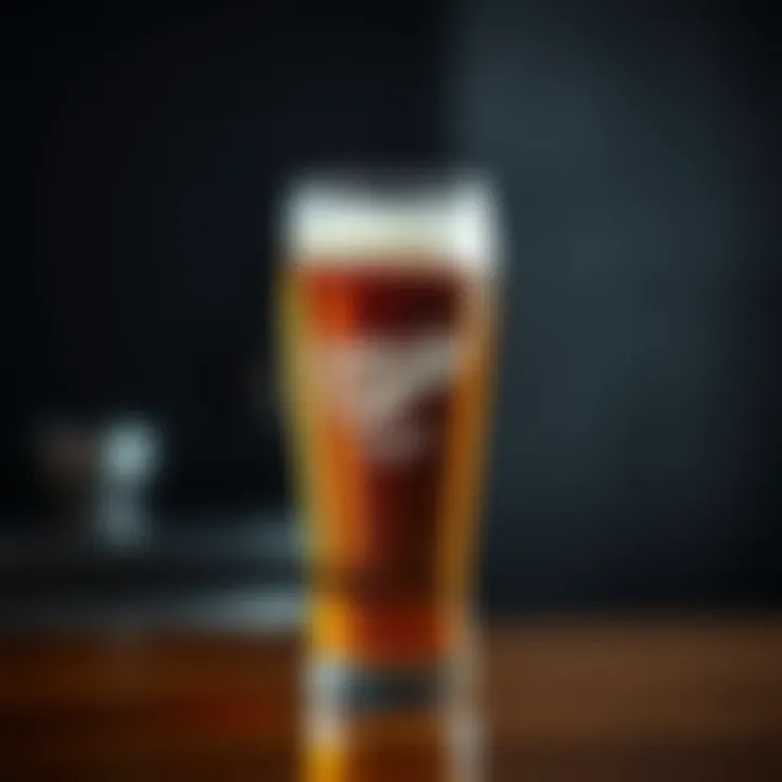 Miller Low Carb Beer in Glass A glass filled with Miller Low Carb Beer reflecting its clarity