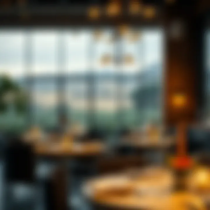 An elegant dining setting at a renowned chef's establishment in Napa