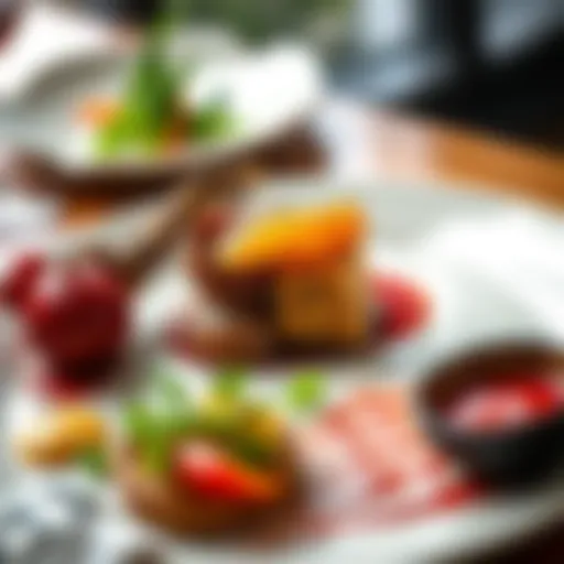 A beautifully plated signature dish from a top Napa Valley restaurant