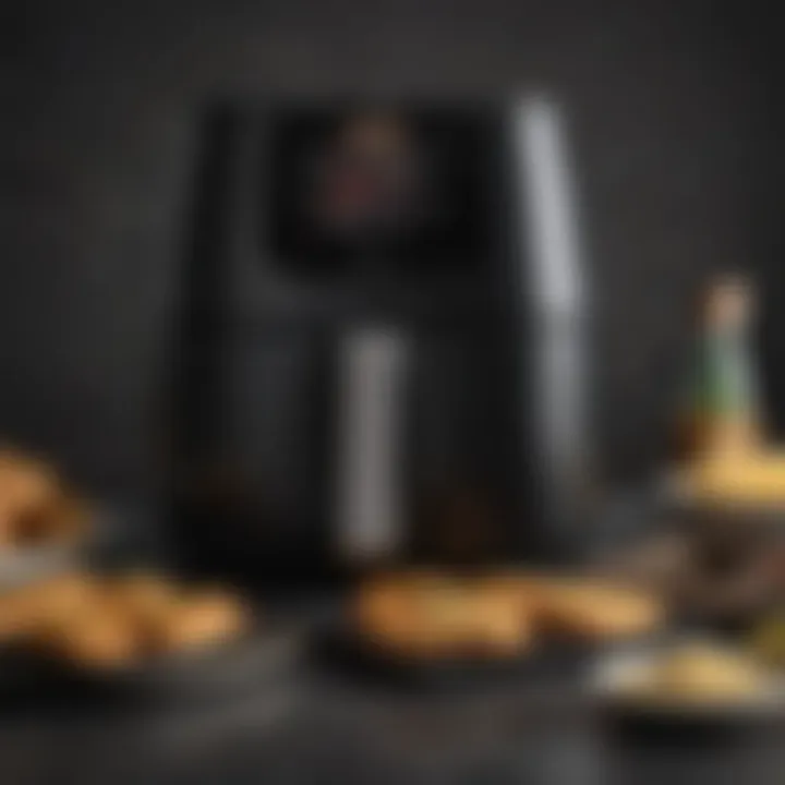 Close-up of Ninja air fryer control panel