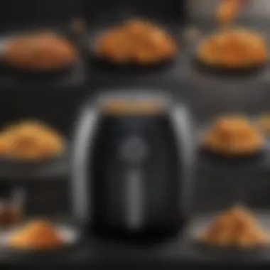 Ninja air fryer showcasing various cooking functions