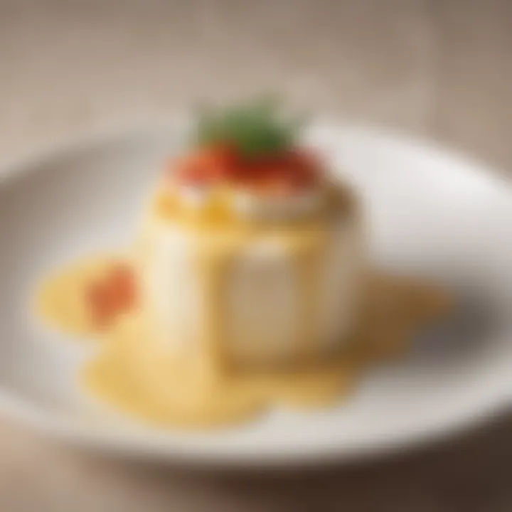 A beautifully plated dish featuring non-soy mayonnaise as a vibrant condiment.