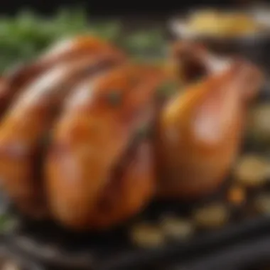 Glistening Barbecue Chicken Juicy barbecue chicken glistening with olive oil and herbs.