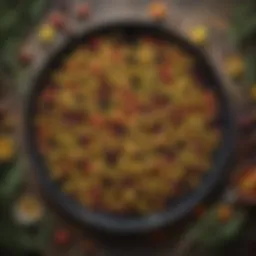 A vibrant spread of various olives displayed artistically.