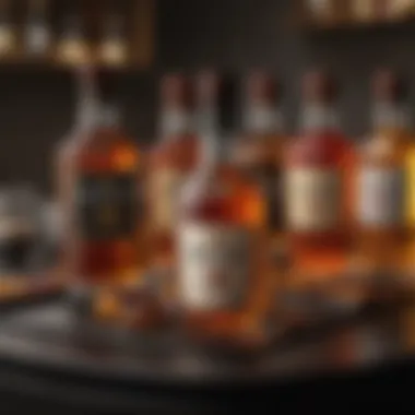 Hennessy bottle with various mixers