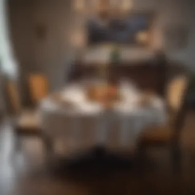 Elegant Dining for Quick Gourmet Meals An elegant dining setup for a quick yet gourmet experience
