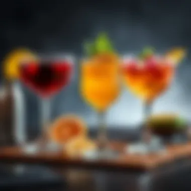 Garnishes That Enhance the Cocktail Experience A colorful selection of garnishes elevating drink presentations