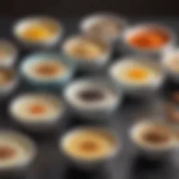 A variety of buttermilk substitutes displayed in bowls