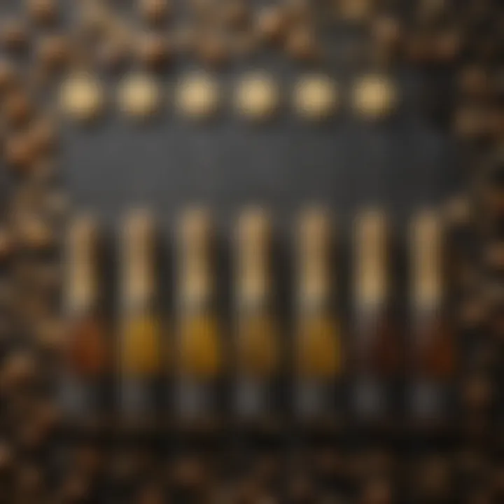 An infographic illustrating different sweet champagne styles and their flavor profiles