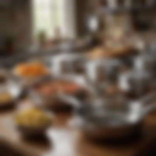 A collection of different types of cookware showcasing various materials