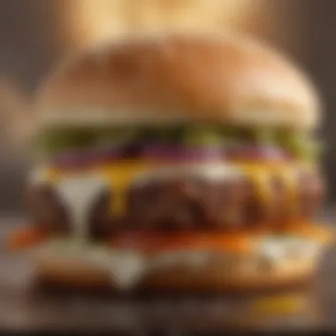 Close-up of an air fried White Castle burger showcasing texture