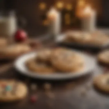 A festive setting showcasing cookies as thoughtful gifts