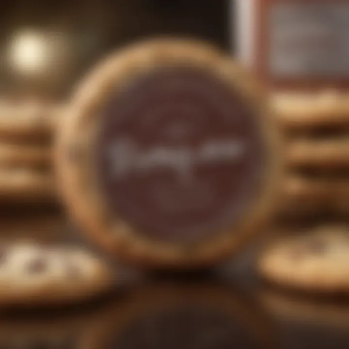 Elegant packaging of gourmet cookies with a personalized touch