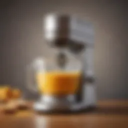 Elegant baking blender machine showcasing modern design