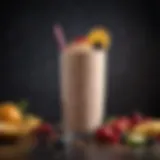 Nutrient-rich shake filled with vibrant fruits and protein