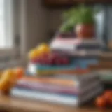 A selection of autoimmune diet books stacked on a table