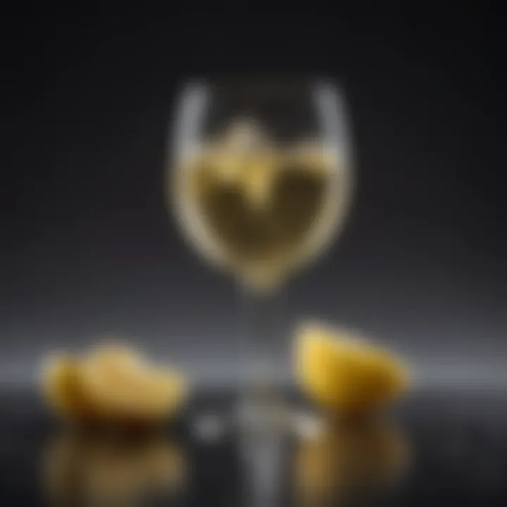 A glass of crisp Chardonnay highlighting its vibrant color