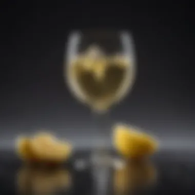 Vibrant Glass of Crisp Chardonnay A glass of crisp Chardonnay highlighting its vibrant color