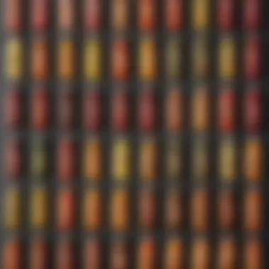 Variety of Juice Flavors Colorful juice bottles showcasing different flavors and nutrients