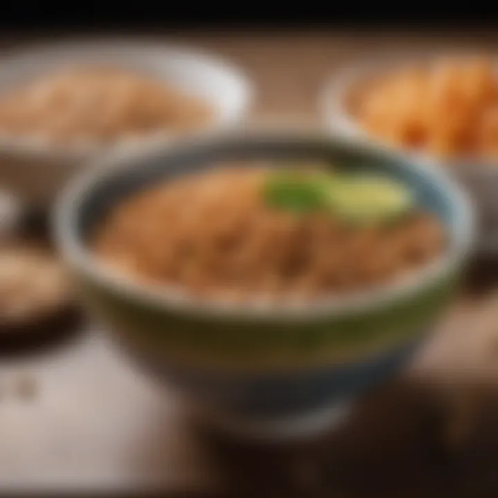 A vibrant bowl of natto served alongside healthy accompaniments