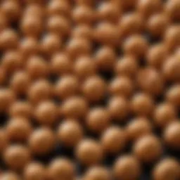 A close-up view of natto showcasing its distinctive texture and stringiness