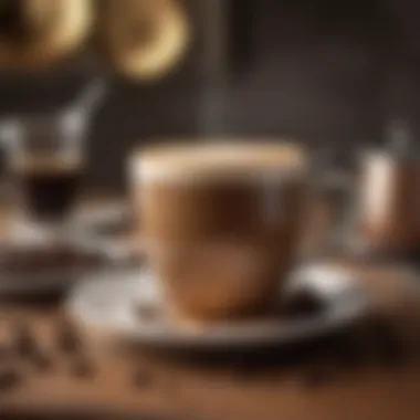 The Perfect Brew An elegant coffee cup filled with freshly brewed coffee