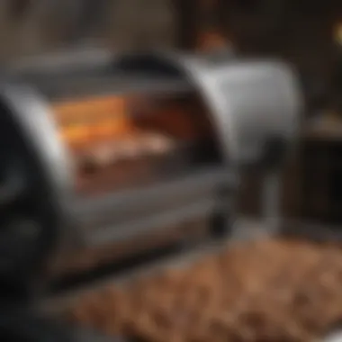 Art of Roasting A close-up of a roasting machine in action