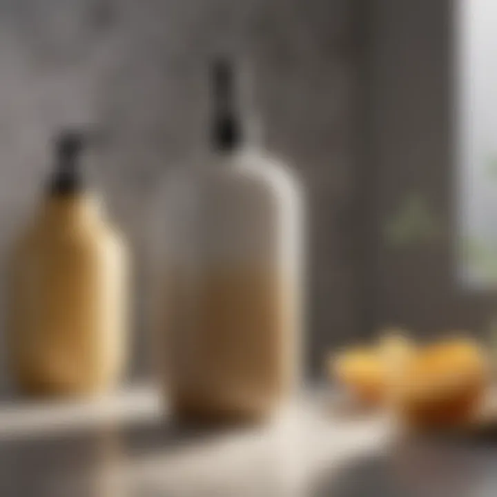 Versatile ceramic soap dispenser complementing various interiors