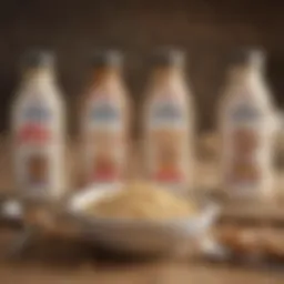 A selection of various soy creamer brands showcasing their packaging