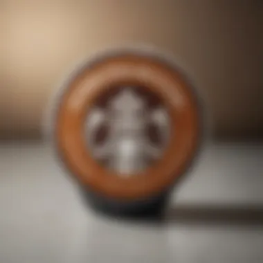 Brewed Starbucks Coffee Experience Close-up of a brewed cup of Starbucks coffee from a K-Cup