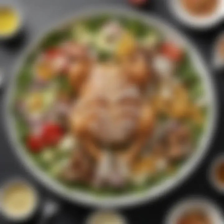 Customization options for Chick-fil-A salads highlighting diverse ingredients