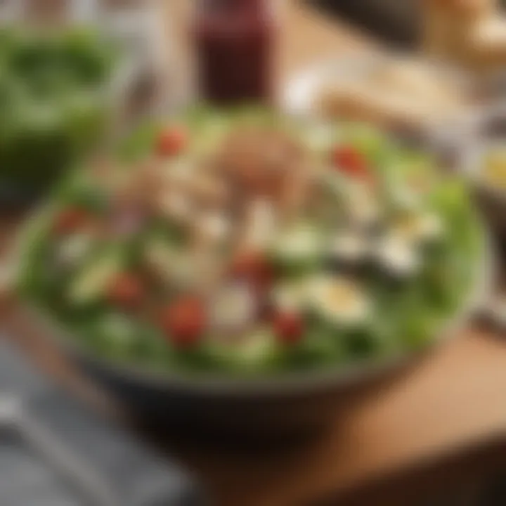 Health benefits of including salads in a balanced diet presented attractively