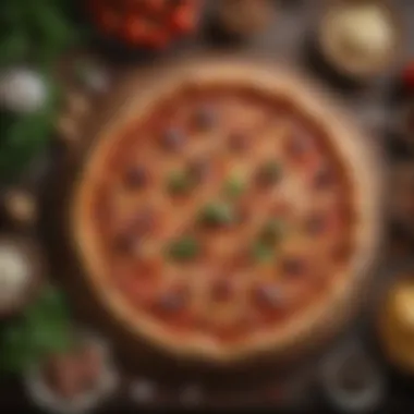 The Essential Ingredients for Authentic Pizza An array of fresh ingredients laid out for wooden oven pizza