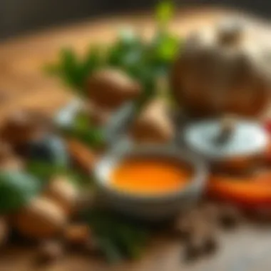 Essence of Ingredients in Deleche An exquisite arrangement of ingredients highlighting the essence of deleche.