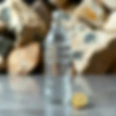 Mineral Water Benefits Mineral-rich water with a backdrop of natural minerals