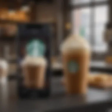 Starbucks mobile app interface with Google Assistant integration