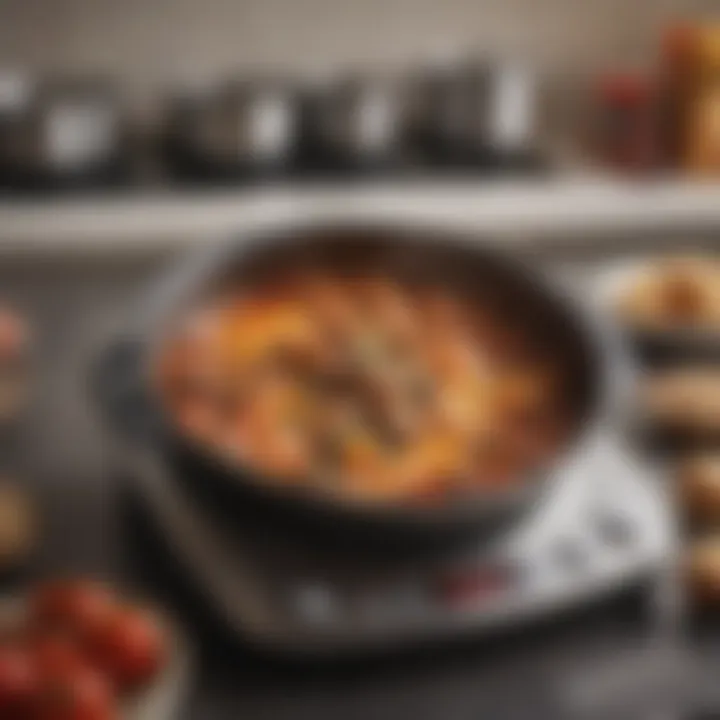 Infographic showcasing benefits of low wattage cooking