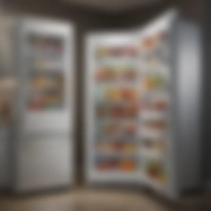 Energy-efficient fridge with eco-friendly label