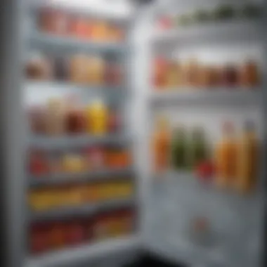 Maximizing Storage in Small Fridges Interior view of a refrigerator showcasing storage space