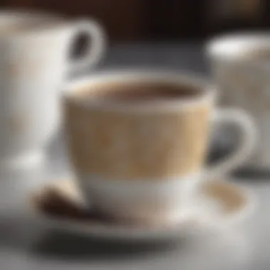 Elegant Design of Mr. Coffee Cup Elegant Mr. Coffee cup with intricate design details