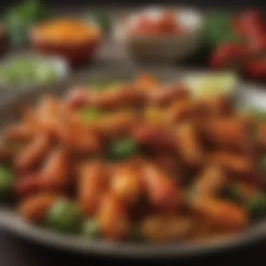 Colorful Ingredients for Veggie Wings An array of colorful ingredients used in creating veggie buffalo wings