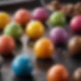 Luxurious assortment of colorful fat bombs showcasing diverse ingredients