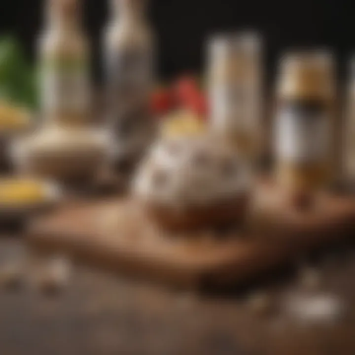 Artful display of ingredients arranged for fat bomb creation