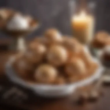 Elegant Fat Bomb Arrangement Elegant presentation of fat bombs on a decorative platter