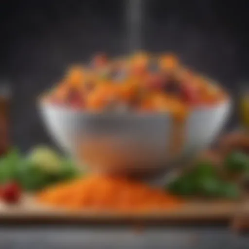 An array of fresh ingredients for the regulach recipe, showcasing vibrant colors and textures.