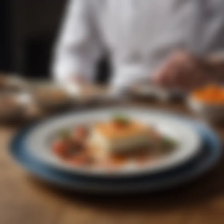 A beautifully plated dish of regulach, highlighting its intricate presentation and appeal.