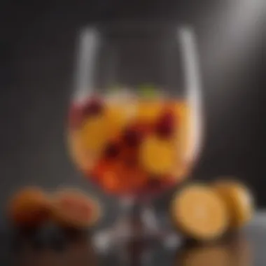 Modern Glass Container Enhancing the Experience Modern glass sangria container that enhances the drinking experience.