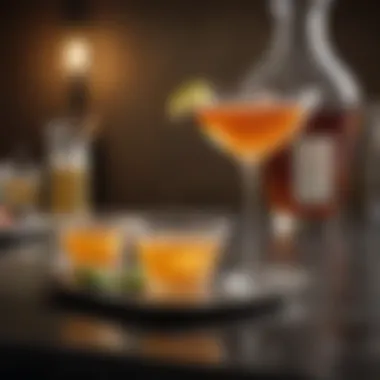 Elegant Sidecar Cocktail Presentation Elegant Presentation of a Sidecar Cocktail