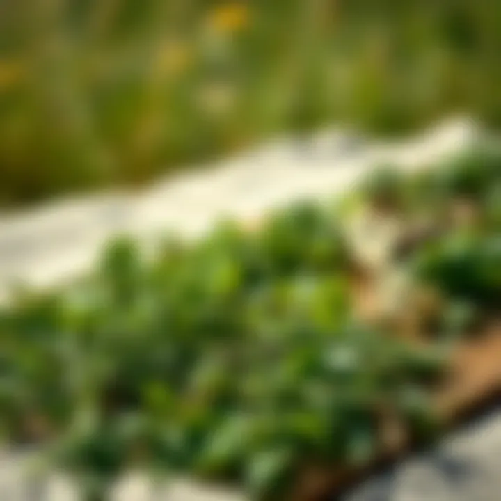 A collection of herbs laid out to dry under the sun.