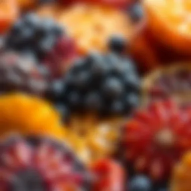 An array of sun-dried fruits showcasing vibrant colors and textures.